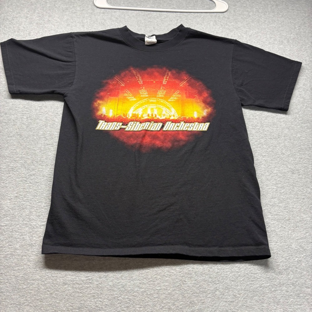 Trans-Siberian Orchestra Winter Tour 2008 Vintage TShirt Mens Medium Anvil Black